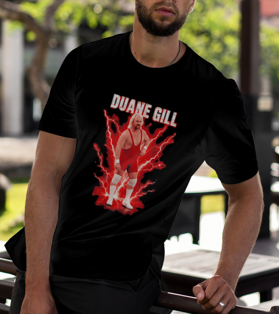 Duane Gill Professional Wrestling Wrestler Red Lightning Outfit T-Shirt