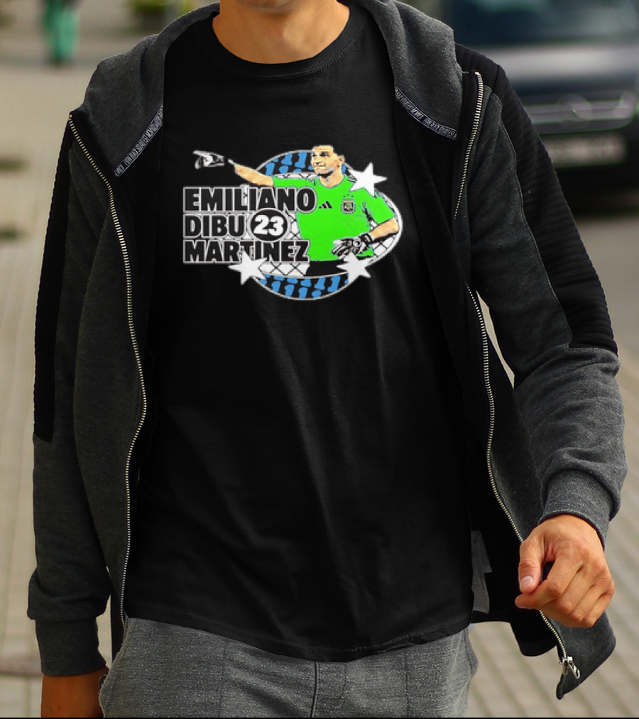 Emiliano Dibu Martinez 23 Argentina National Team Bootleg Stars Net T-Shirt