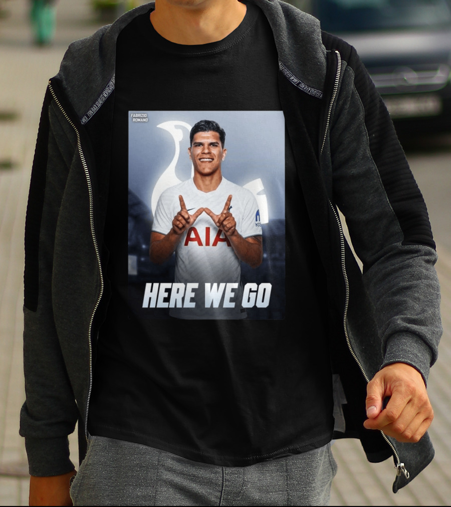 Fabrizio Romano Mateus Fernande Tottenham Here We Go T-Shirt
