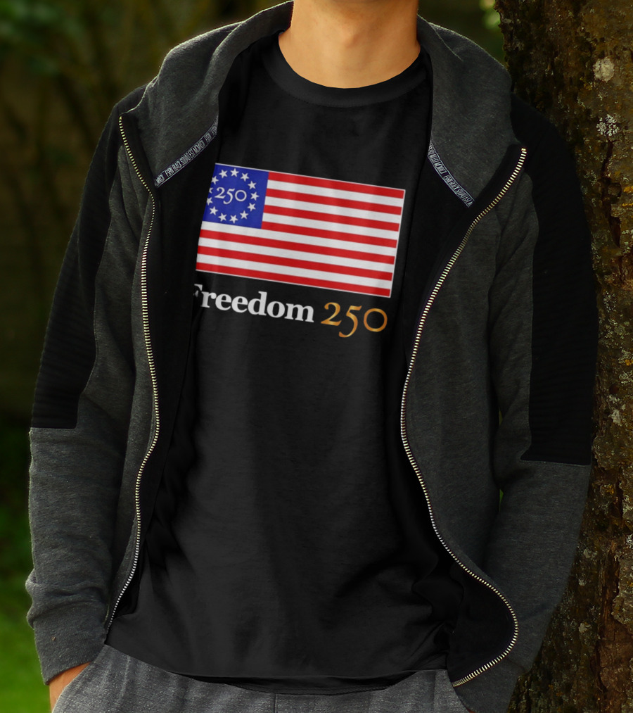 Freedom 250th Anniversary American Flag 4th Of July 2026 Celebration T-Shirt
