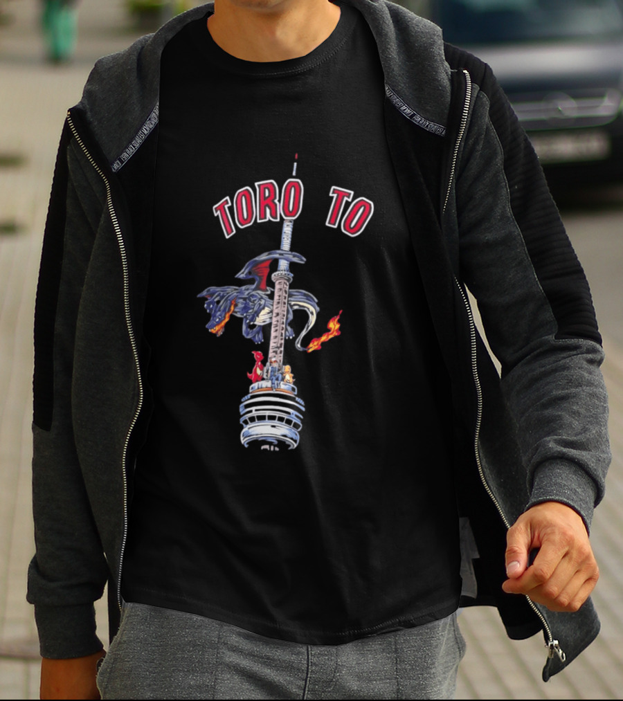 Toronto CN Tower Ash Charizard T-Shirt