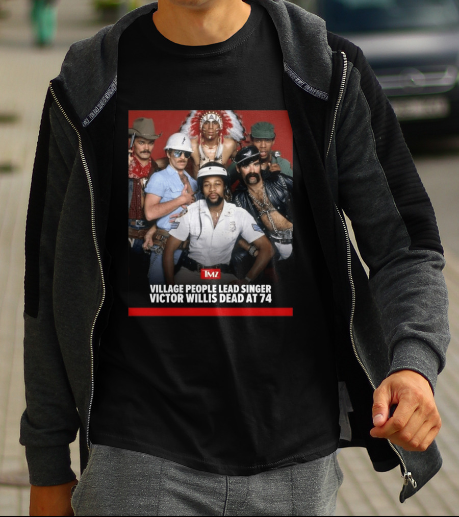 TMZ Village People Lead Singer Victor Willis Dead At 74 T-Shirt