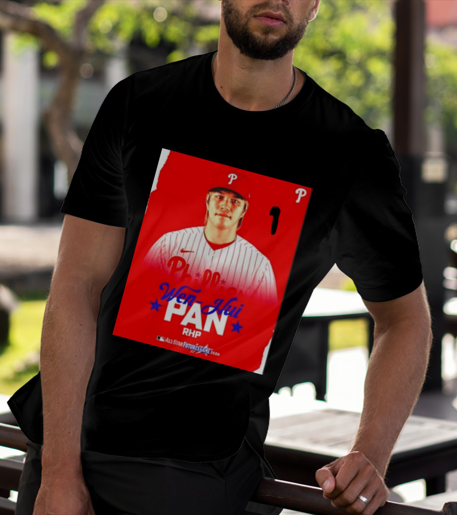 Wen Hui Pan Philadelphia Phillies RHP 2026 MLB All Star Futures Game T-Shirt