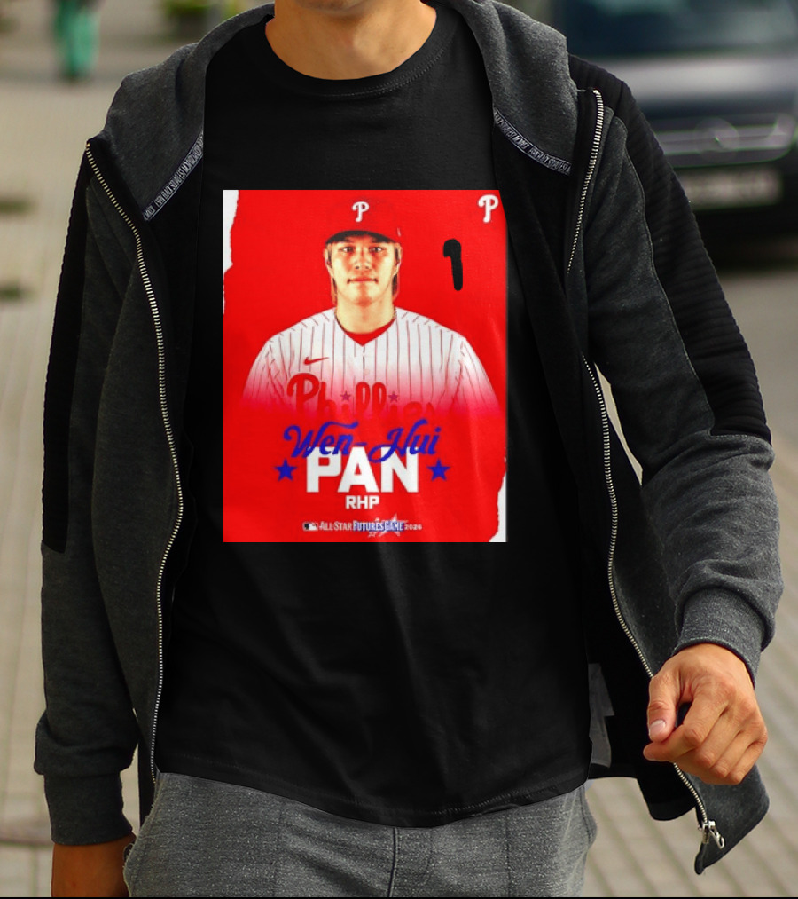 Wen Hui Pan Philadelphia Phillies RHP 2026 MLB All Star Futures Game T-Shirt