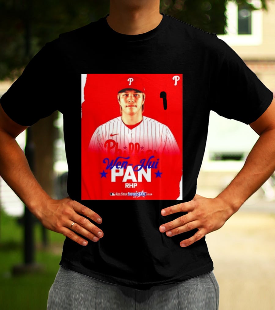 Wen Hui Pan Philadelphia Phillies RHP 2026 MLB All Star Futures Game T-Shirt