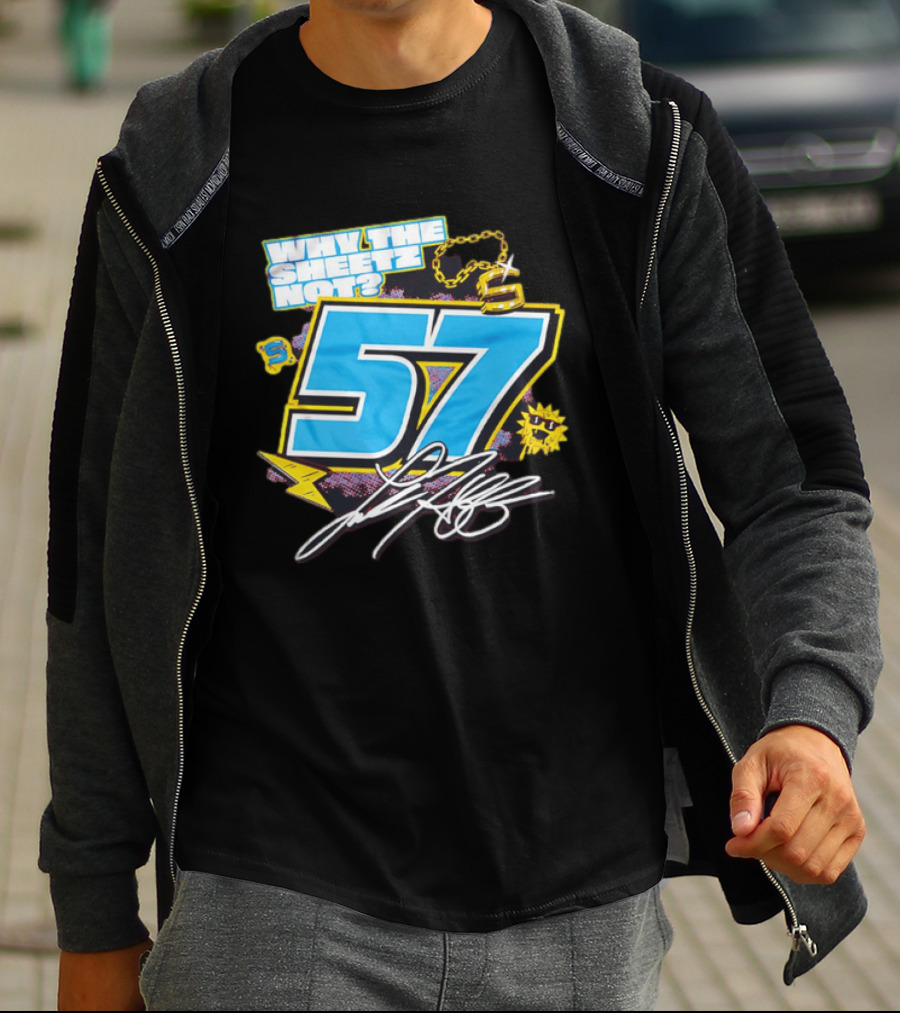 Why The Sheetz Not 57 Racing Motorsport Chain And Lightning T-Shirt