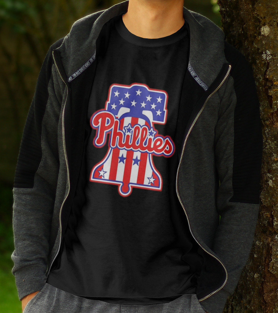 Phillies Liberty Bell Stars Stripes Patriotic 250th Anniversary T-Shirt