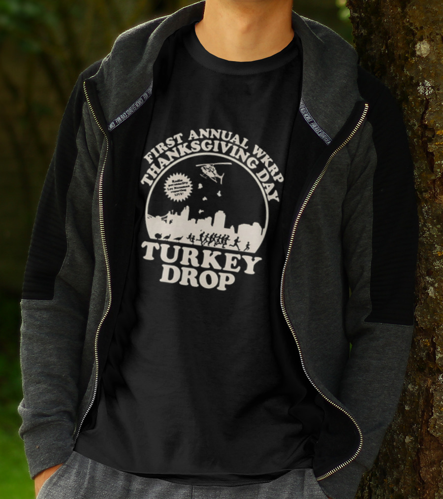 WKRP In Cincinnati First Annual Thanksgiving Day Turkey Drop T-Shirt