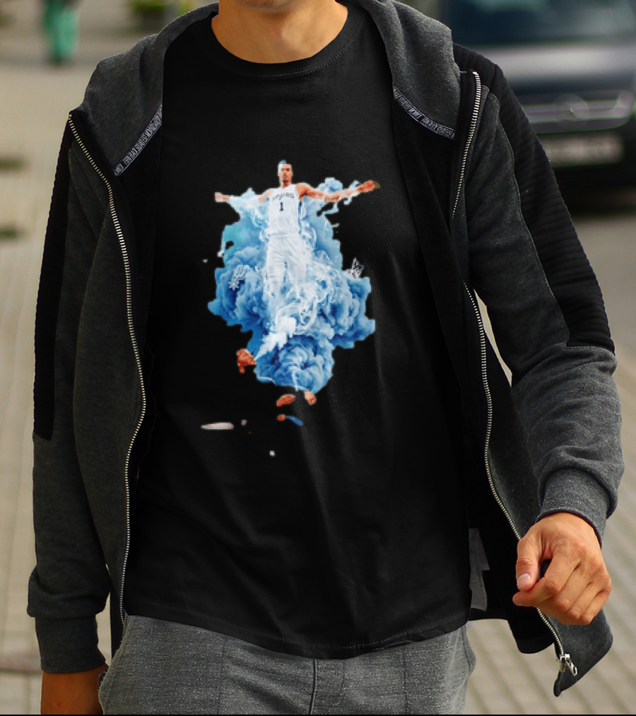 Jalen Brunson We Smoking On That Wemby Pack Spurs Player Blue Smoke T-Shirt