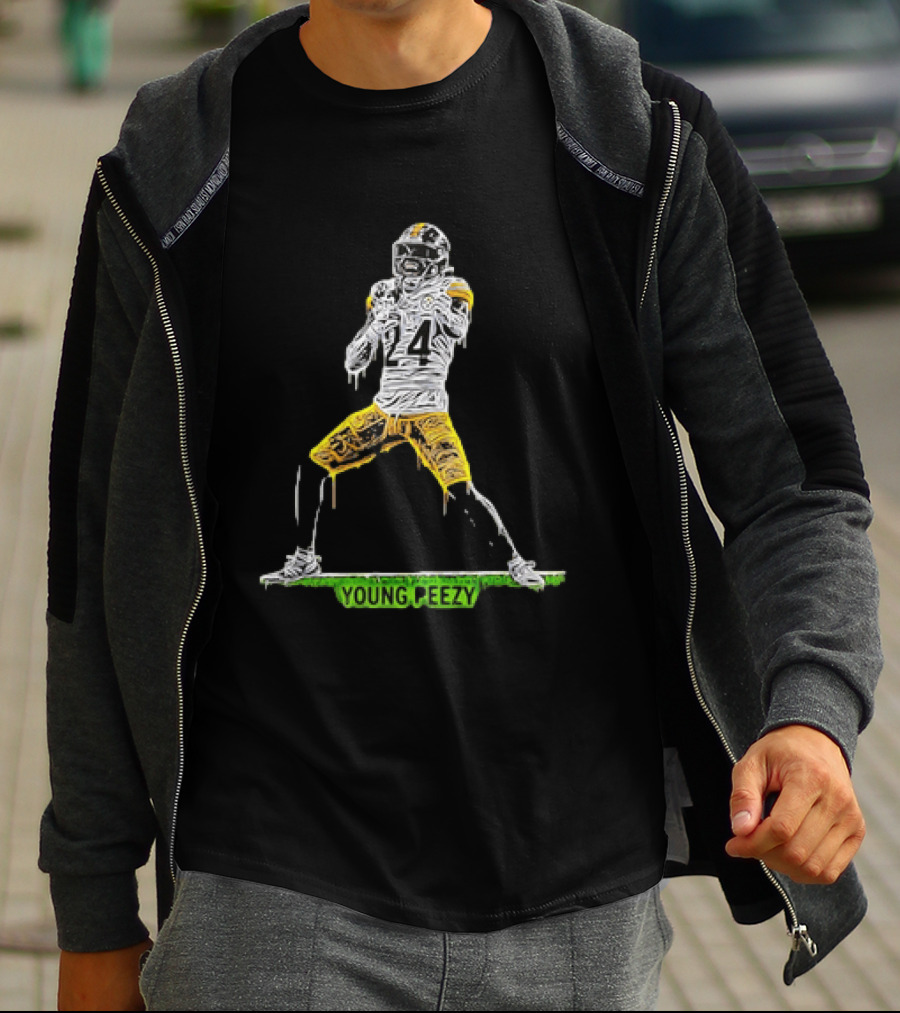Young Peezy Pittsburgh Steelers Football Player 24 T-Shirt