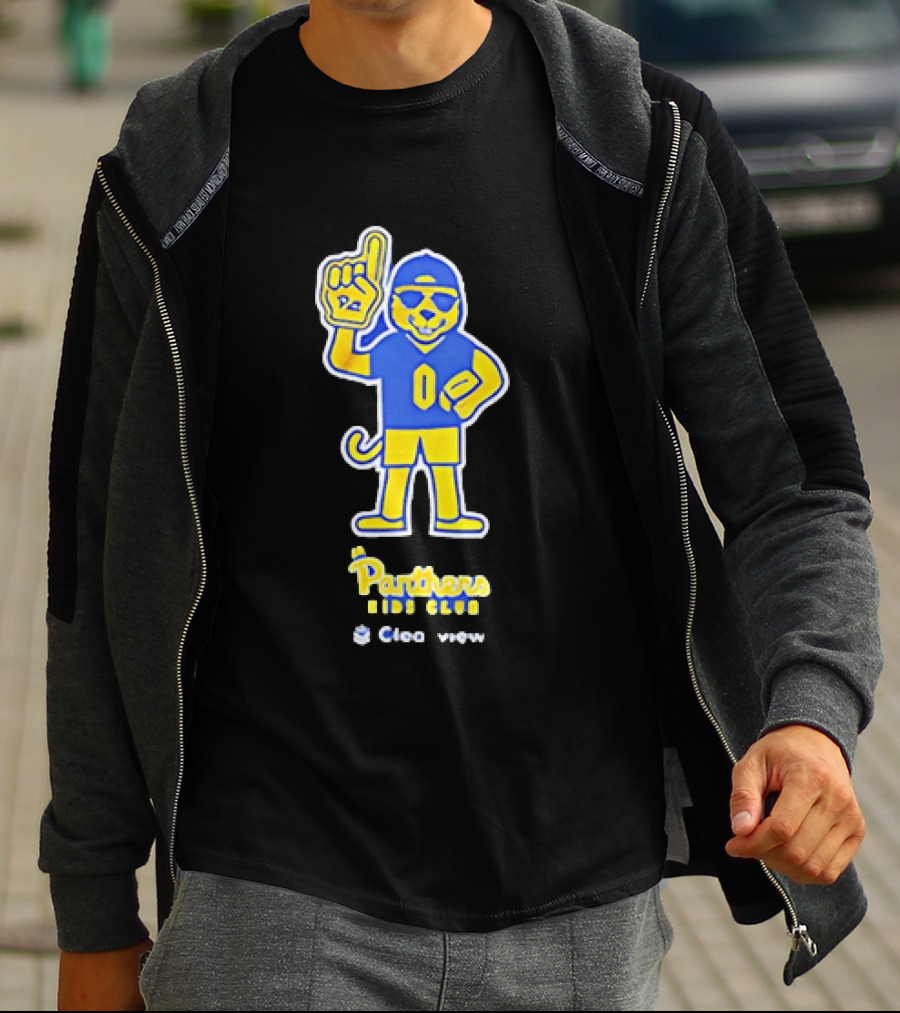 Pittsburgh Panthers Jr Panthers Club Clearview Mascot Football Fan T-Shirt