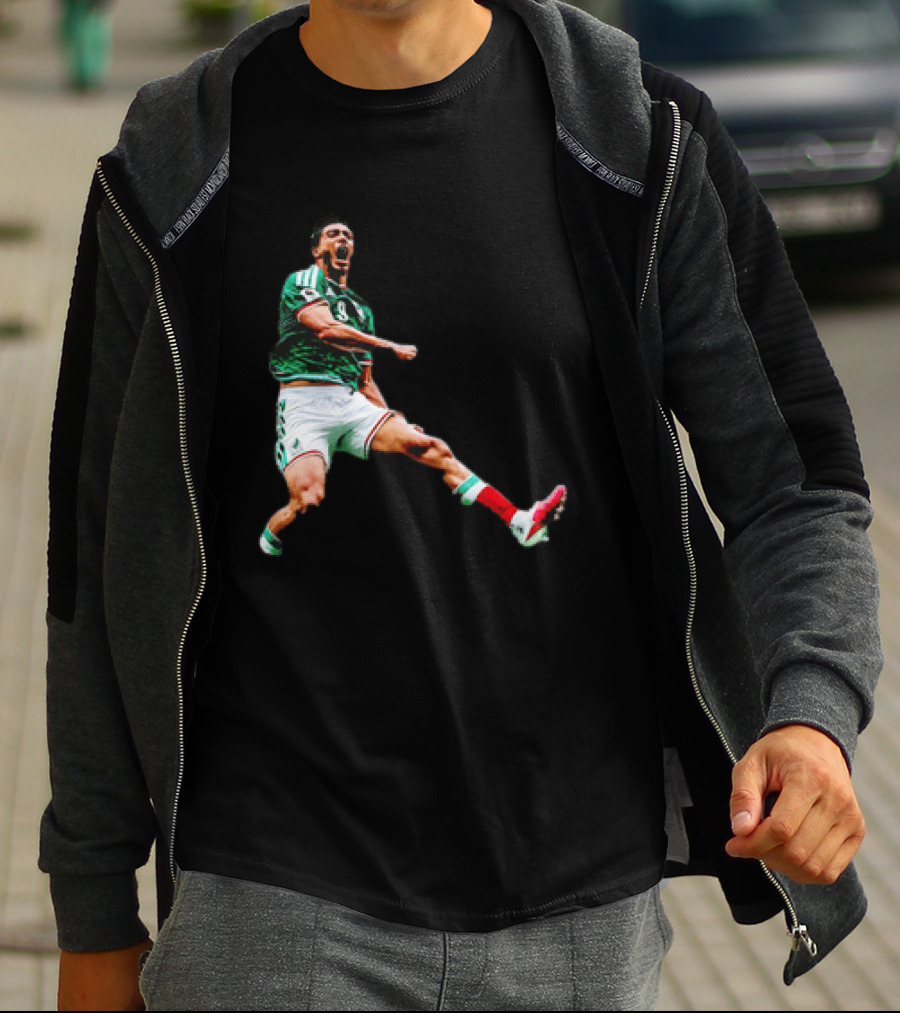 Raúl Jiménez Celebrating Mexico National Soccer Team Victory T-Shirt