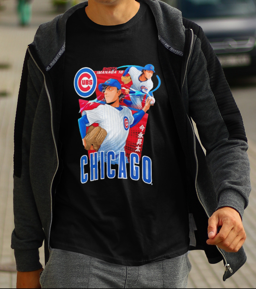 Chicago Cubs Shota Imanaga Anime Baseball Player T-Shirt