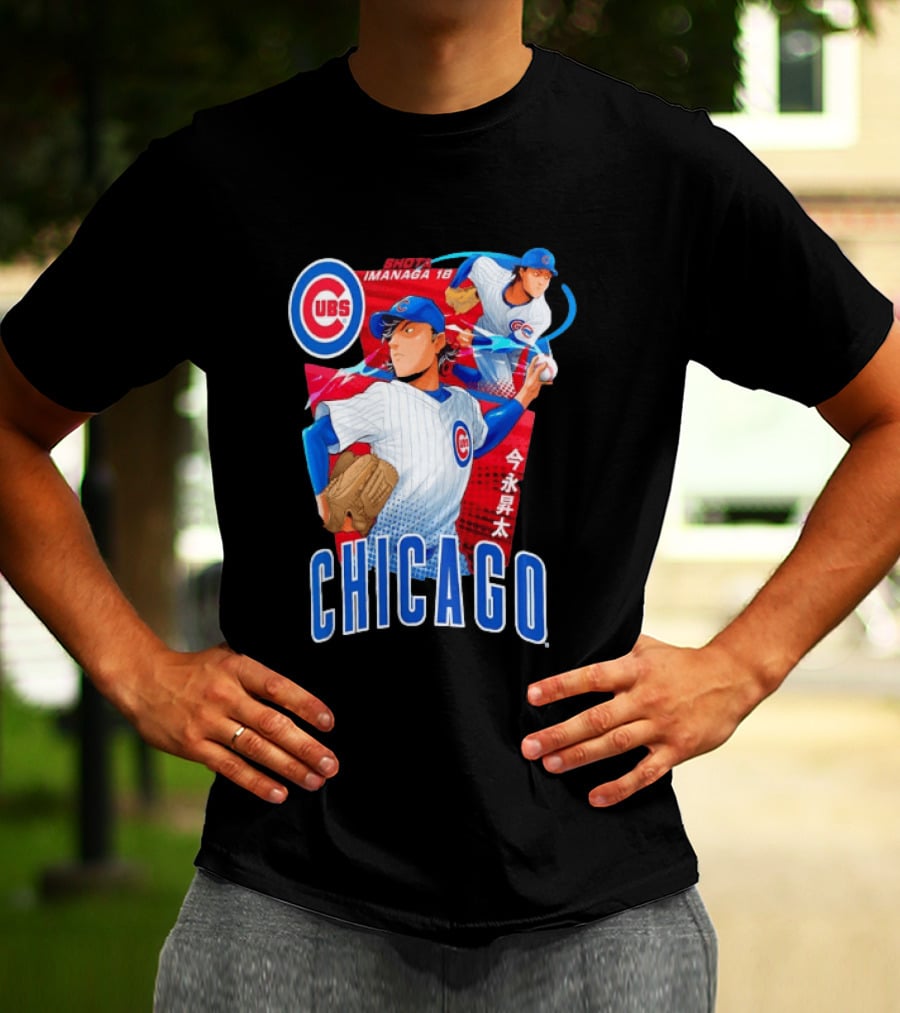 Chicago Cubs Shota Imanaga Anime Baseball Player T-Shirt