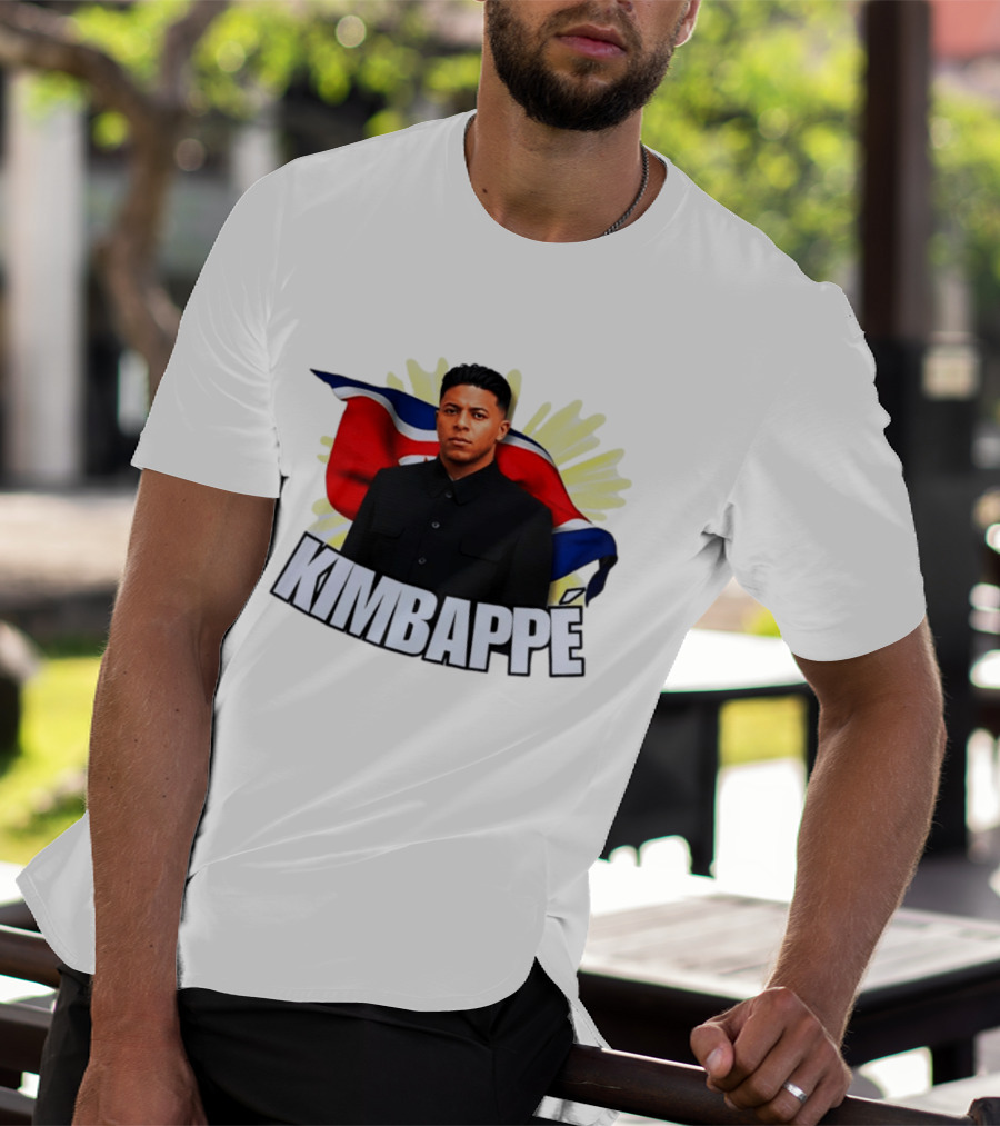 Kimbappé North Korea Leader Red Flag Fusion T-Shirt
