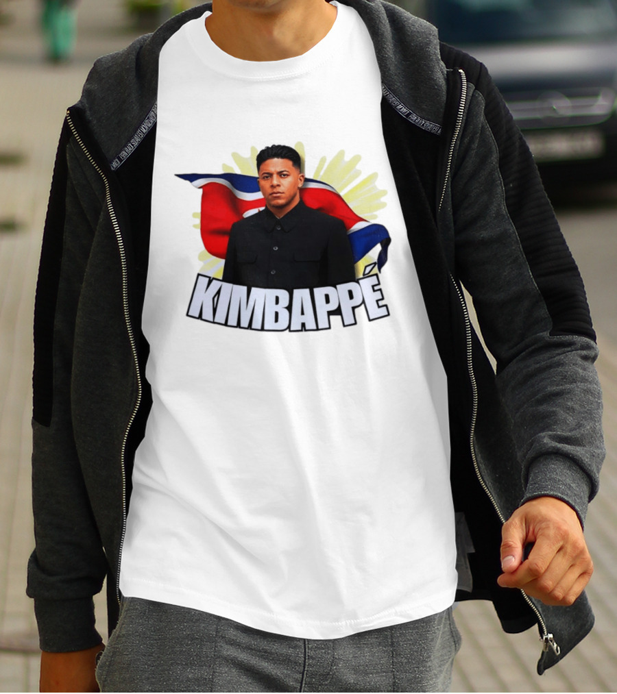 Kimbappé North Korea Leader Red Flag Fusion T-Shirt