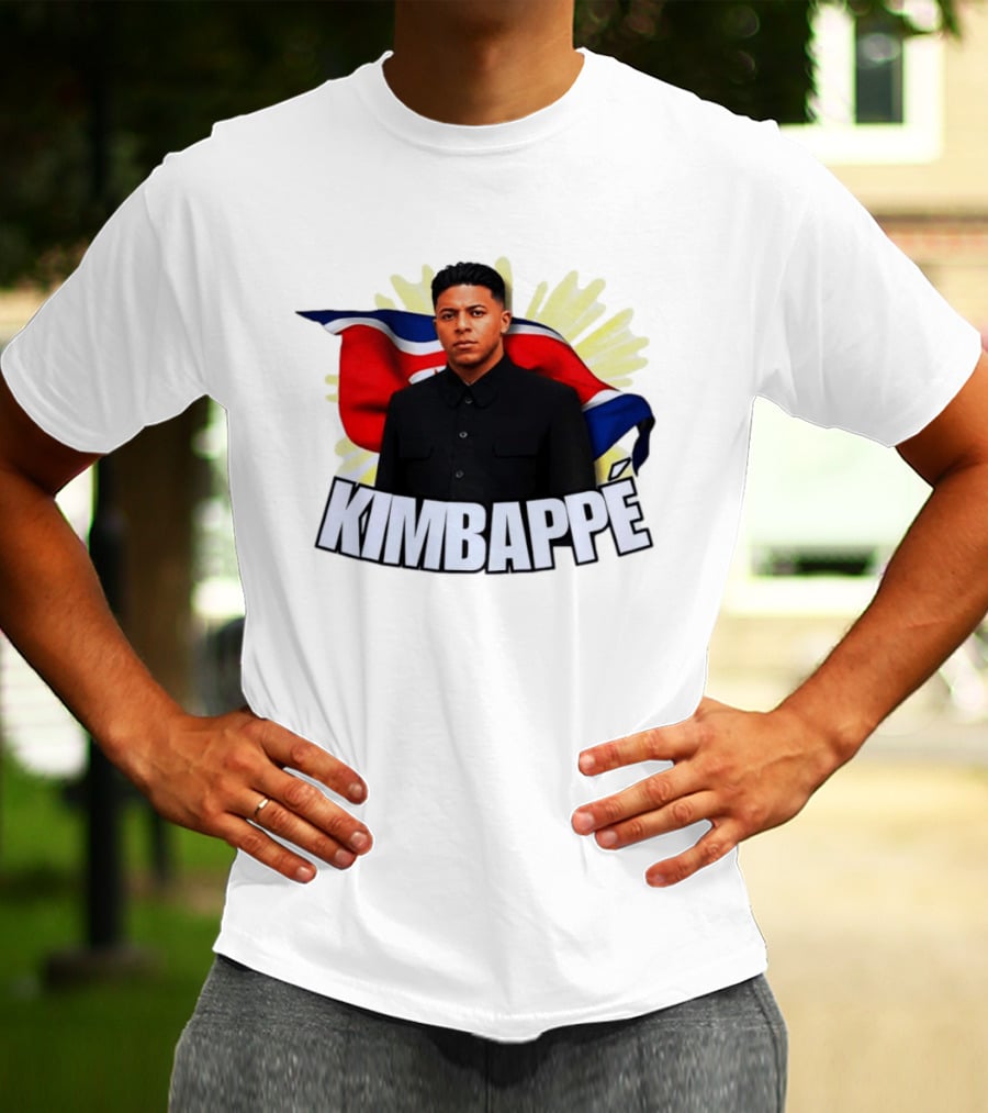 Kimbappé North Korea Leader Red Flag Fusion T-Shirt