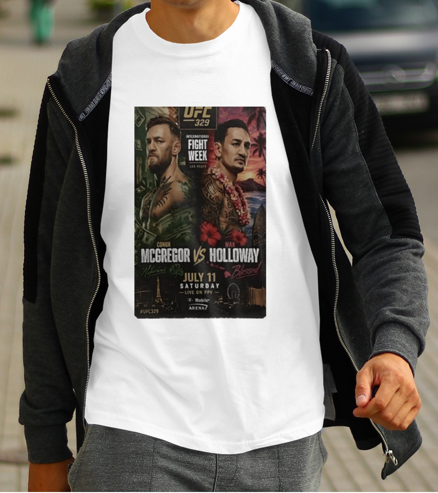 UFC 329 International Fight Week Conor McGregor Vs Max Holloway July 11 Las Vegas Live On PPV Arena 7 T-Shirt
