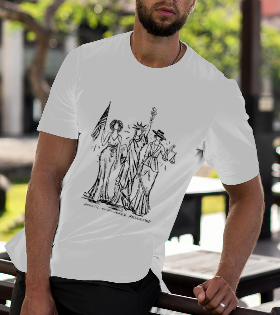 Women Of Liberty Empowered Redeemed Holistic T-Shirt