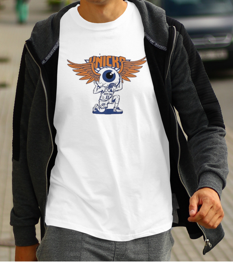 Grateful Dead New York Knicks Jalen Brunson Winged Eyeball Collaboration T-Shirt