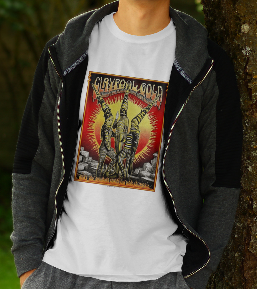 Primus Claypool Gold Tour 2026 Gallagher Square San Diego July 1 Psychedelic T-Shirt