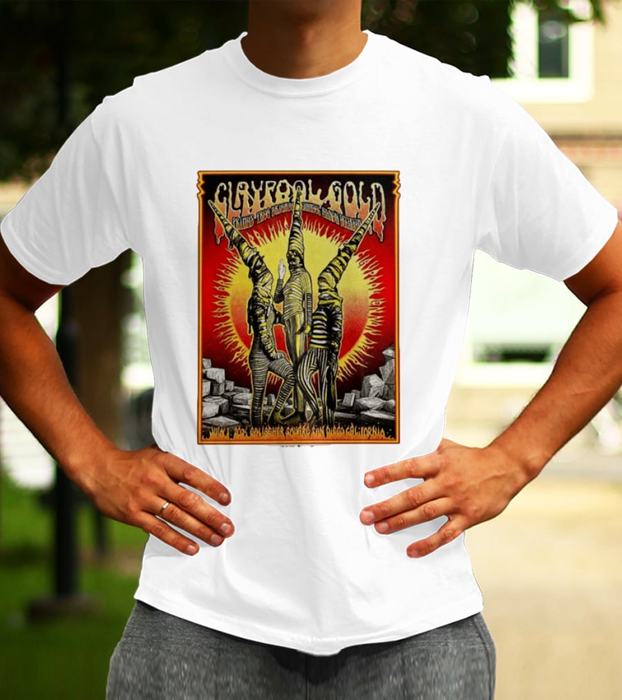 Primus Claypool Gold Tour 2026 Gallagher Square San Diego July 1 Psychedelic T-Shirt