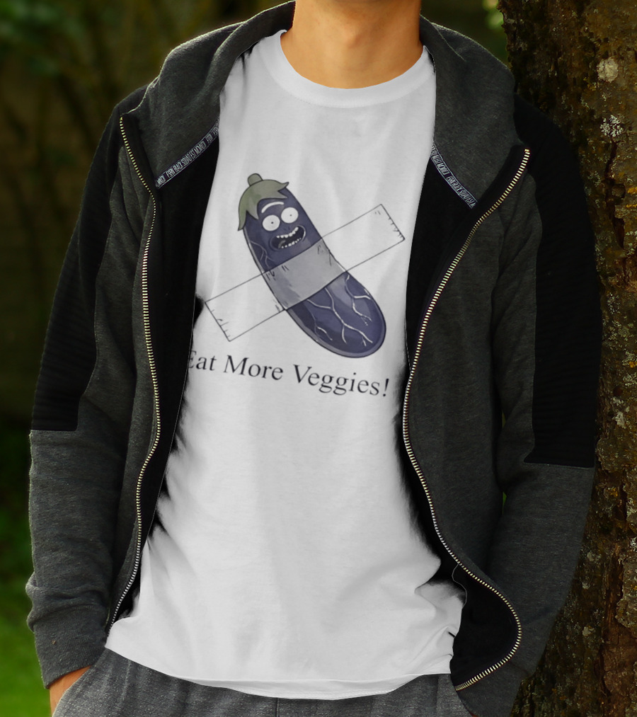 Rick Sanchez Eat More Veggies Tape Pickle T-Shirt