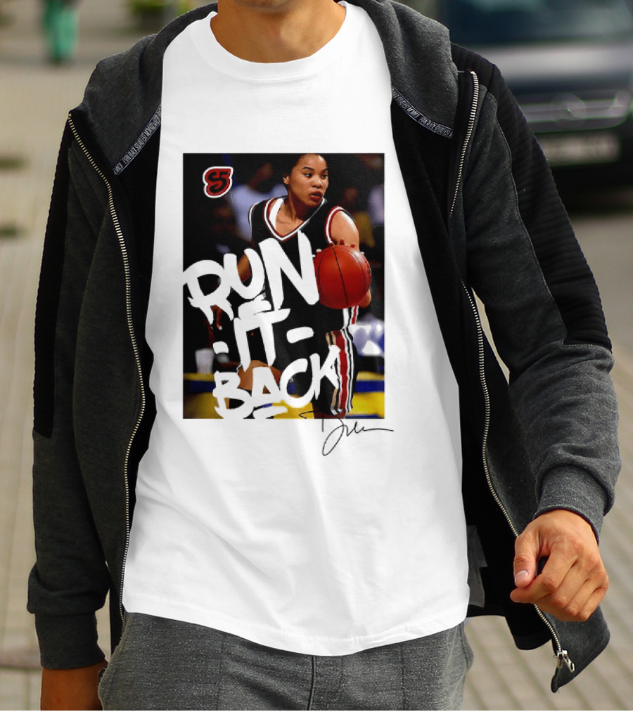 Run It Back Nykesha Sales Connecticut Huskies Basketball Player Action T-Shirt