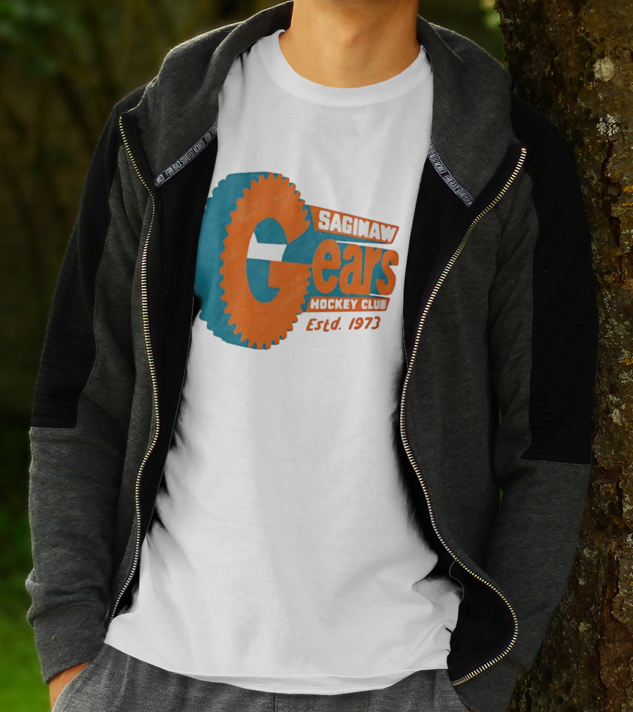 Saginaw Gears Hockey Club Estd 1973 Retro Team T-Shirt