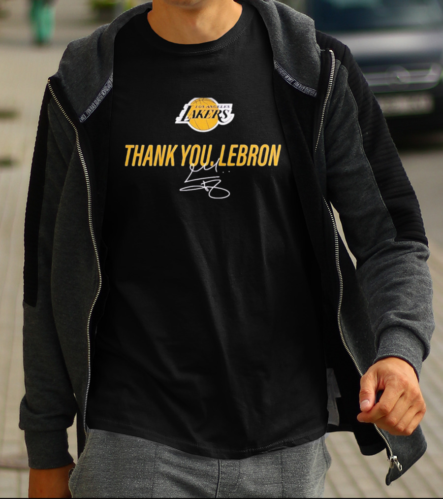 Los Angeles Lakers Thank You LeBron Signature T-Shirt