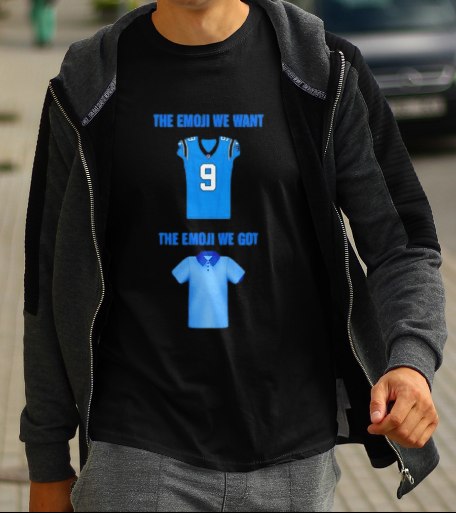 Carolina Panthers Emoji Meme The Emoji We Want Got Football T-Shirt