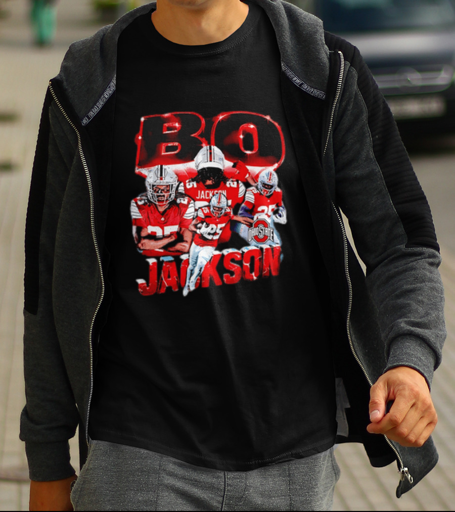 Bo Jackson Ohio State Football Player Sports Team T-Shirt