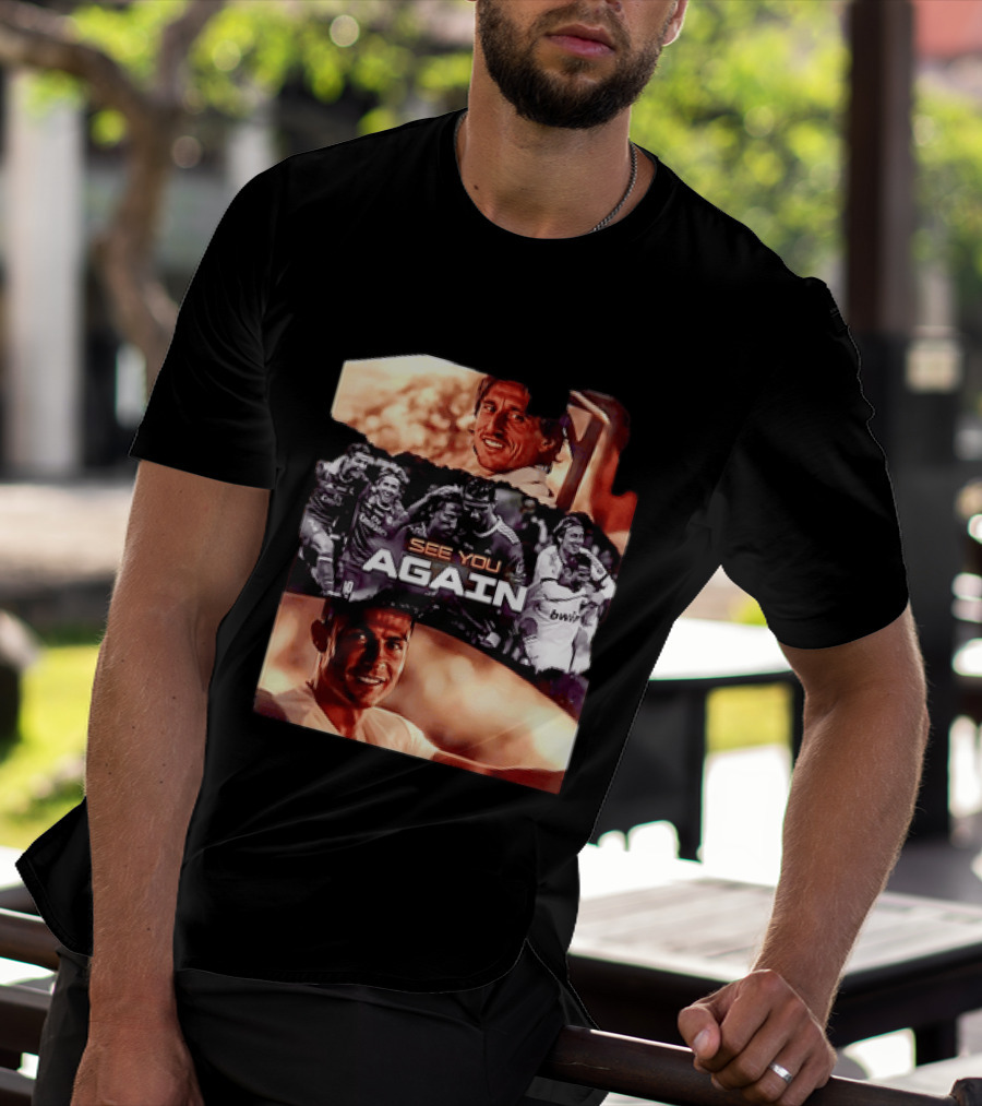 Luka Modric Cristiano Ronaldo Real Madrid See You Again Reunion T-Shirt