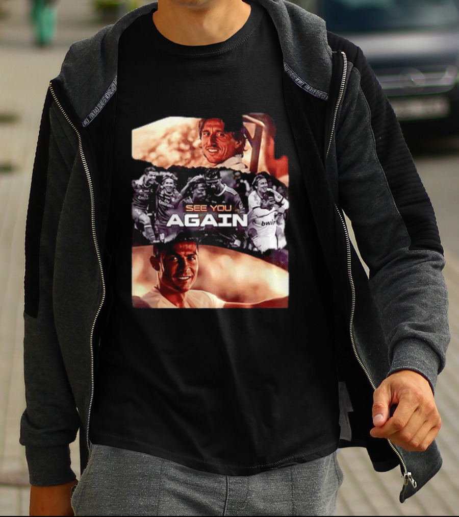 Luka Modric Cristiano Ronaldo Real Madrid See You Again Reunion T-Shirt