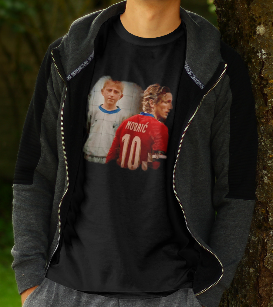 Luka Modrić Croatia National Team The Last Dance Young Modrić 10 T-Shirt