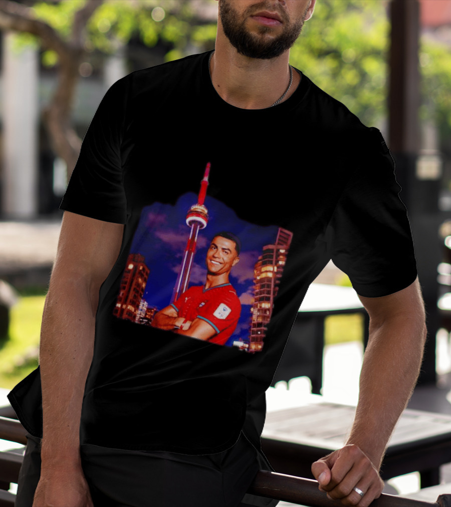 Cristiano Ronaldo Portugal National Team Iconic Victory Celebration T-Shirt