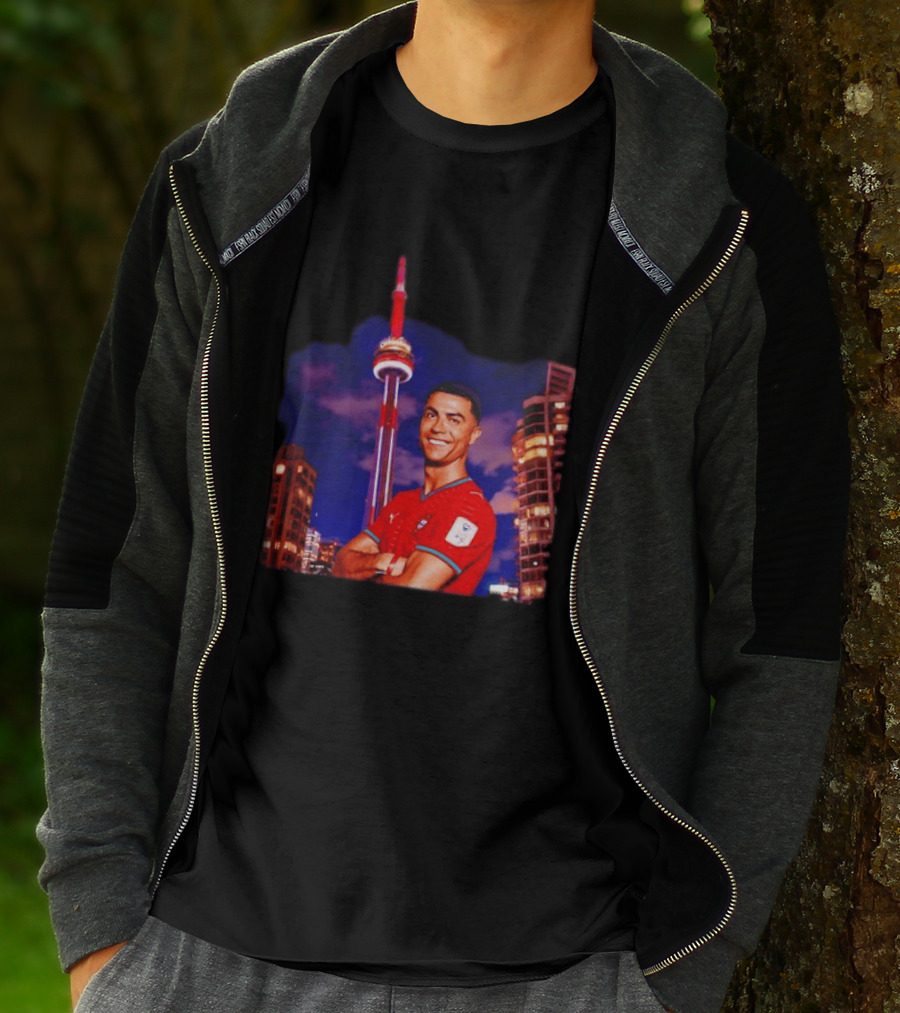 Cristiano Ronaldo Portugal National Team Iconic Victory Celebration T-Shirt