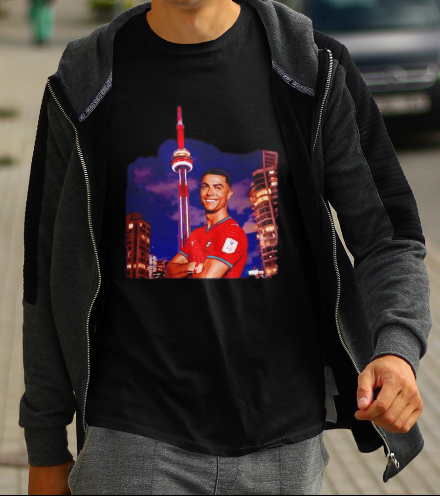 Cristiano Ronaldo Portugal National Team Iconic Victory Celebration T-Shirt