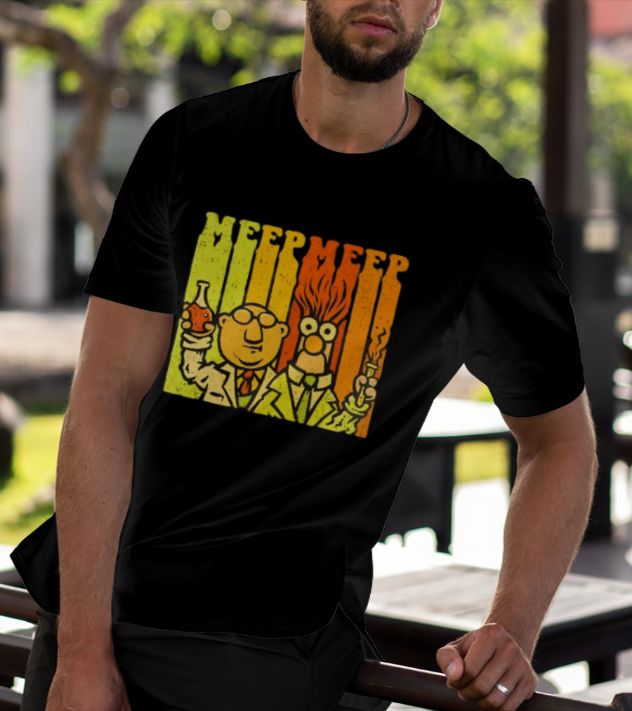 Dr. Bunsen Honeydew And Beaker Meep Meep Retro Chemistry Duo T-Shirt
