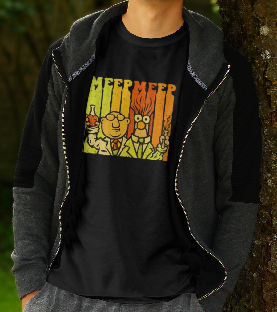 Dr. Bunsen Honeydew And Beaker Meep Meep Retro Chemistry Duo T-Shirt