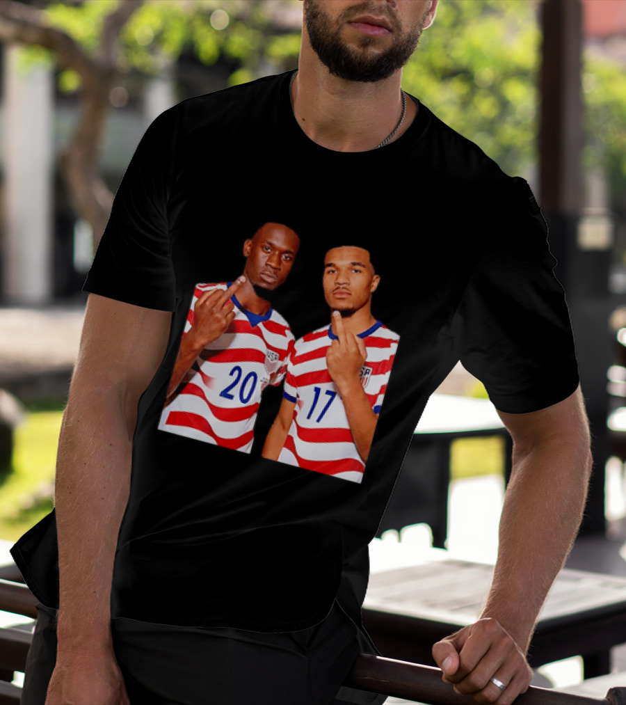 Folarin Balogun Malik Tillman USA National Team Middle Finger T-Shirt