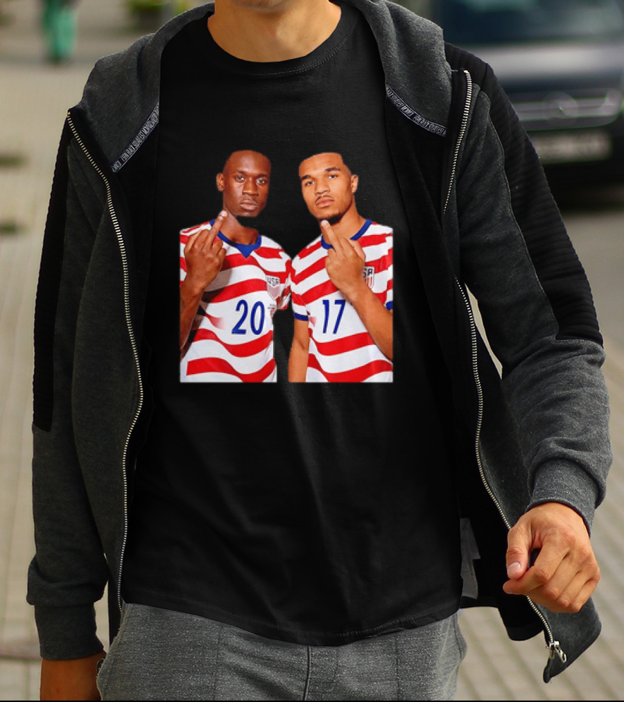Folarin Balogun Malik Tillman USA National Team Middle Finger T-Shirt