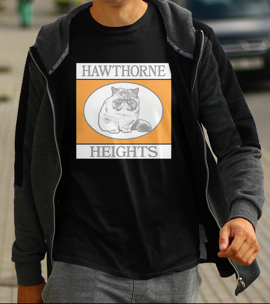 Hawthorne Heights Victorious Kitty Emo Band Feline T-Shirt
