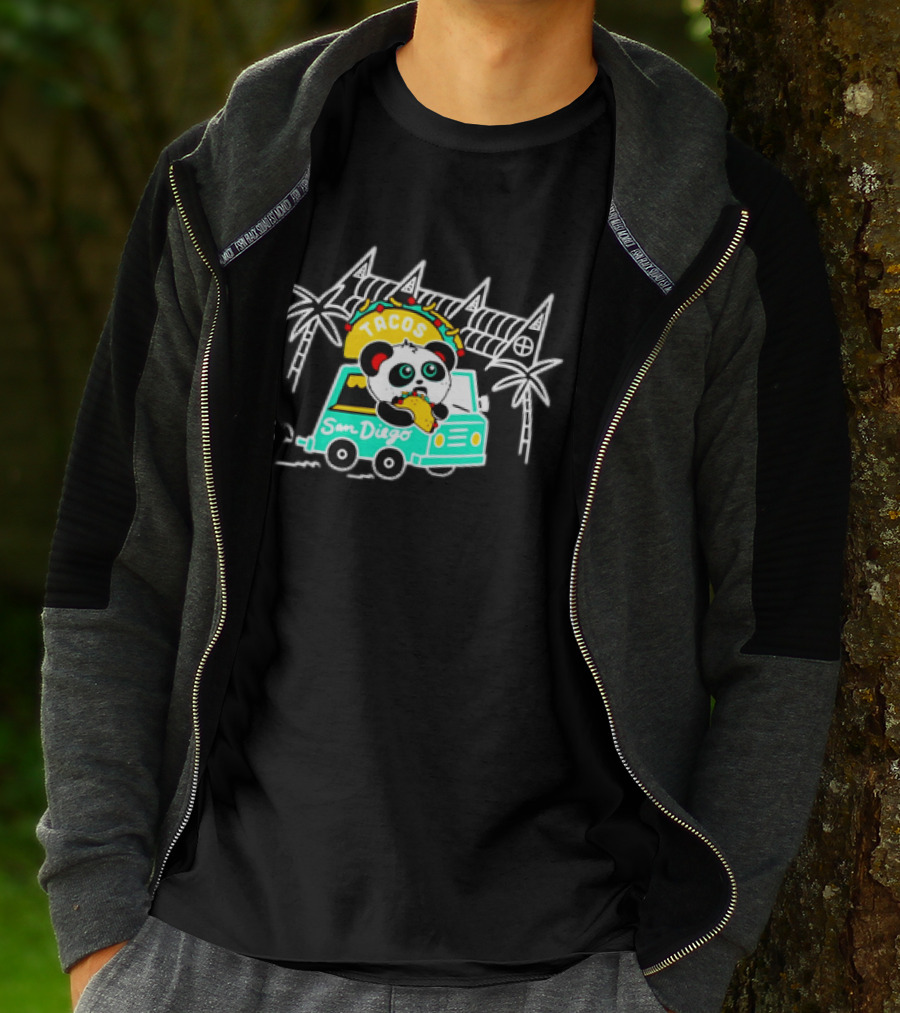 Tacos San Diego Panda Food Truck Adventure T-Shirt