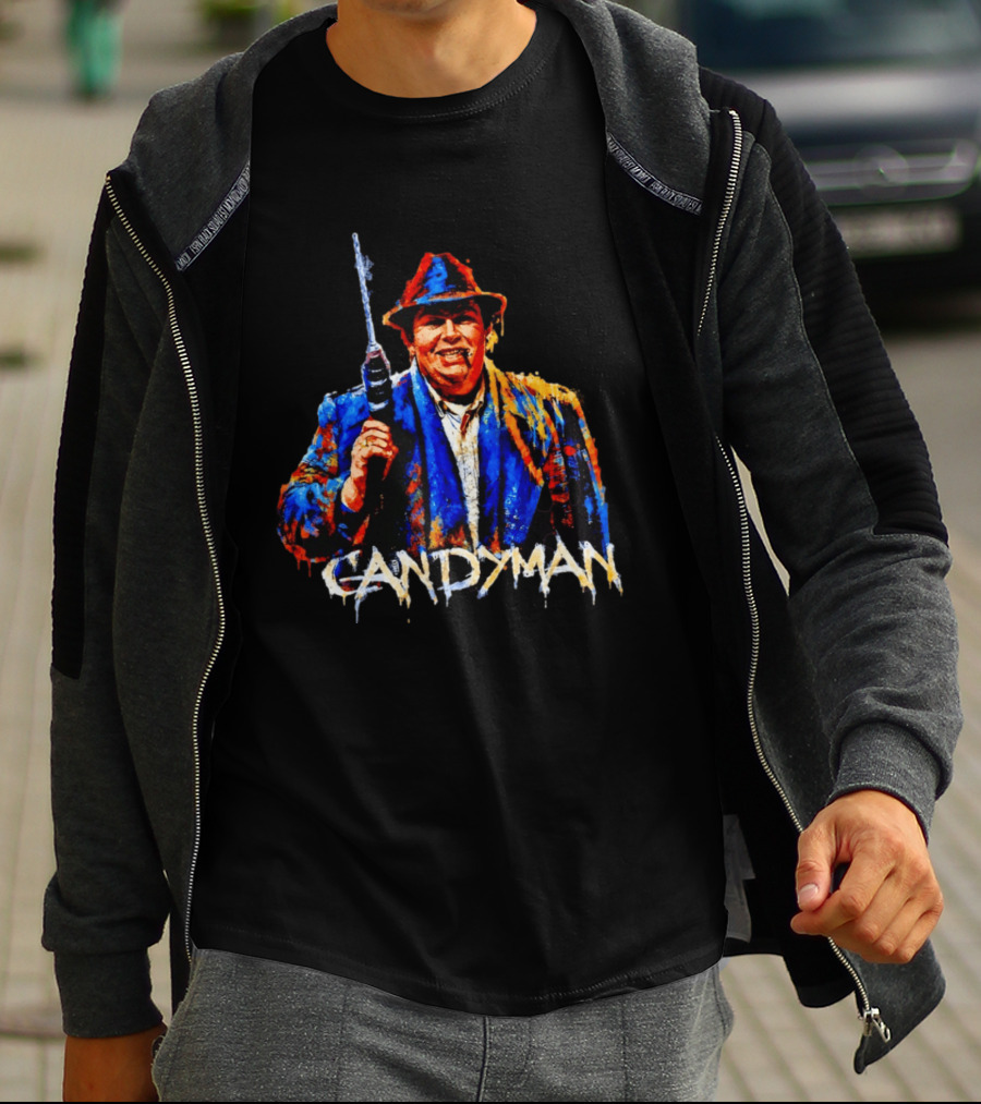 John Candy Candyman Distressed Mashup Painting T-Shirt