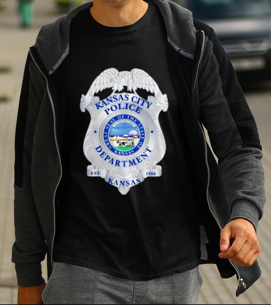 Kansas City Police Department Seal Badge Kansas Est. 1886 T-Shirt