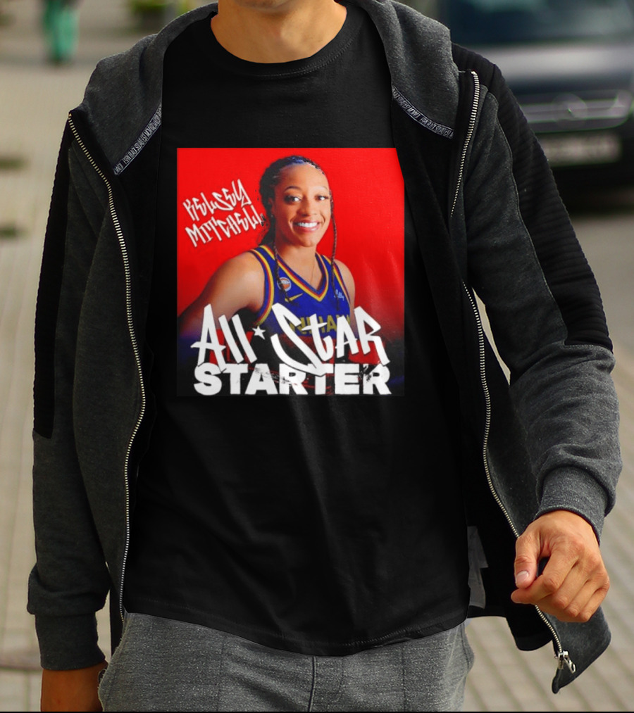 Kelsey Mitchell Indiana Fever All Star Starter Basketball T-Shirt