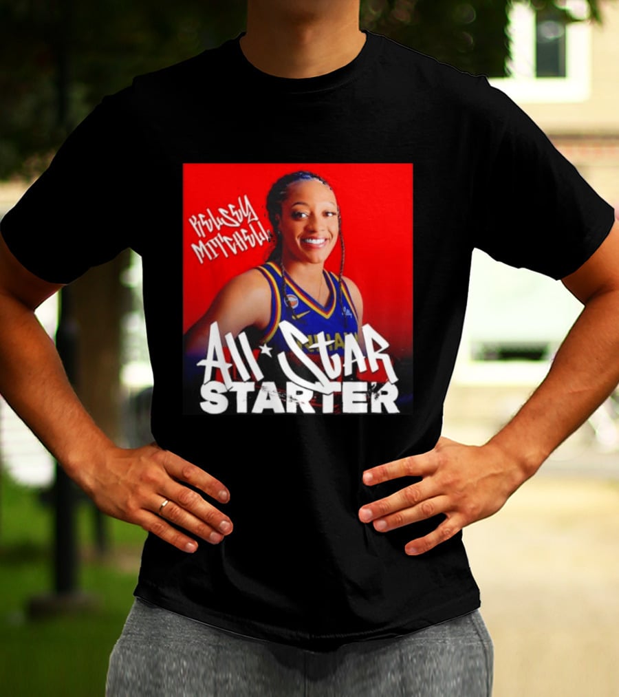 Kelsey Mitchell Indiana Fever All Star Starter Basketball T-Shirt