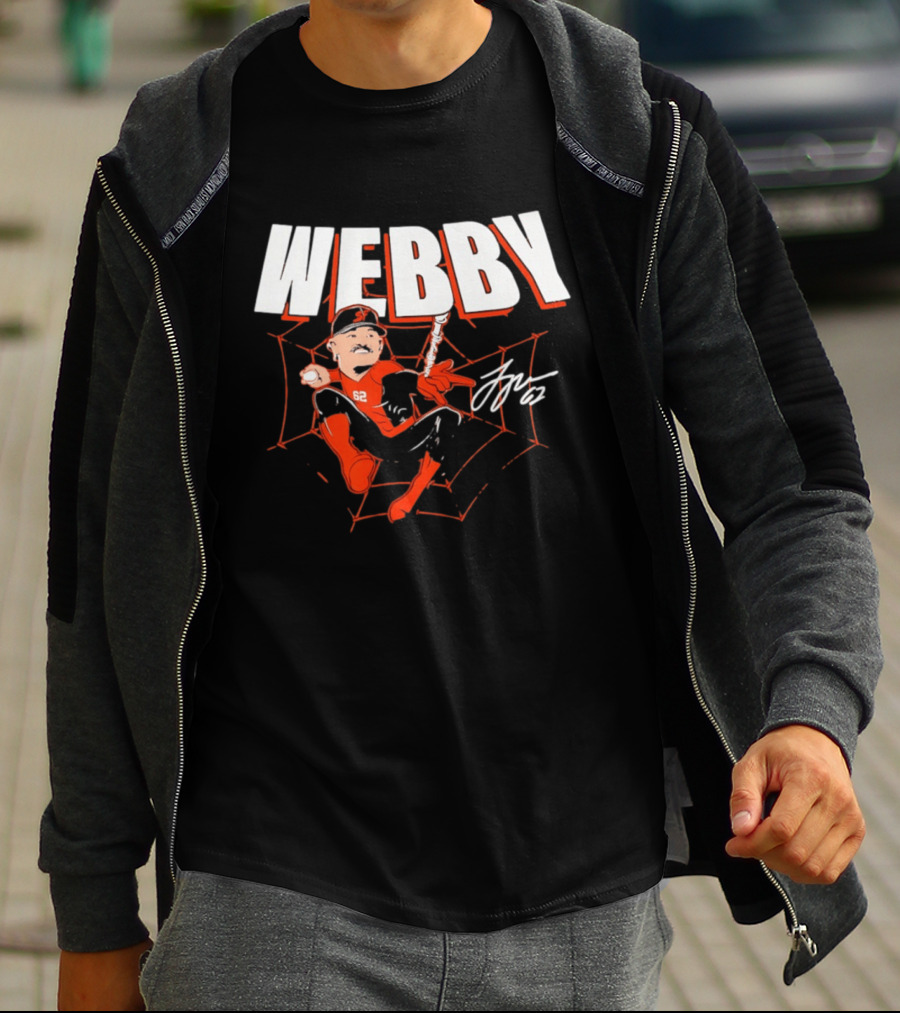 Logan Webb San Francisco Giants MLB Baseball Webby Spider Man 62 T-Shirt