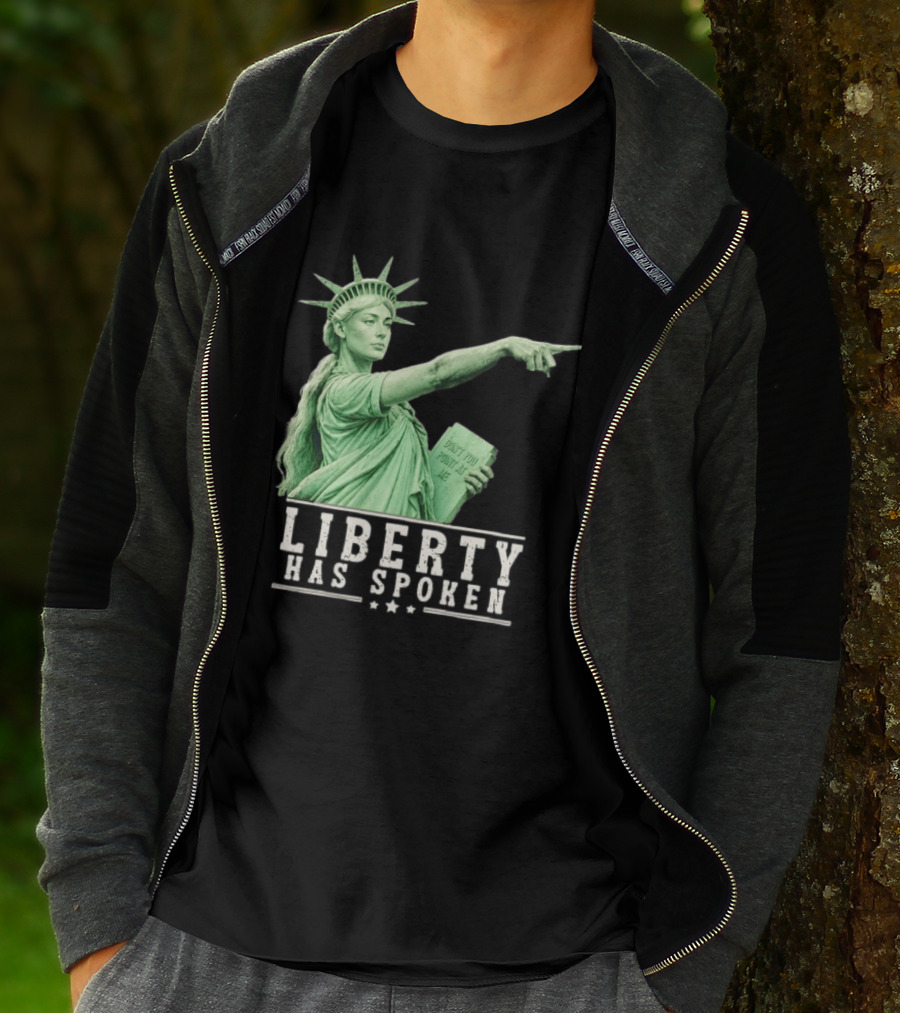 Liberty Has Spoken Statue Of Liberty Sophie Cunningham Pointing Don't You Point At Me T-Shirt